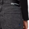 Jeans med høj talje og lige ben