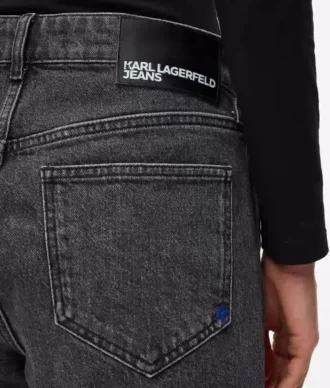 Jeans med høj talje og lige ben