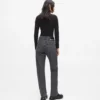 Jeans med høj talje og lige ben