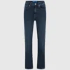 Jeans med høj talje og lige ben