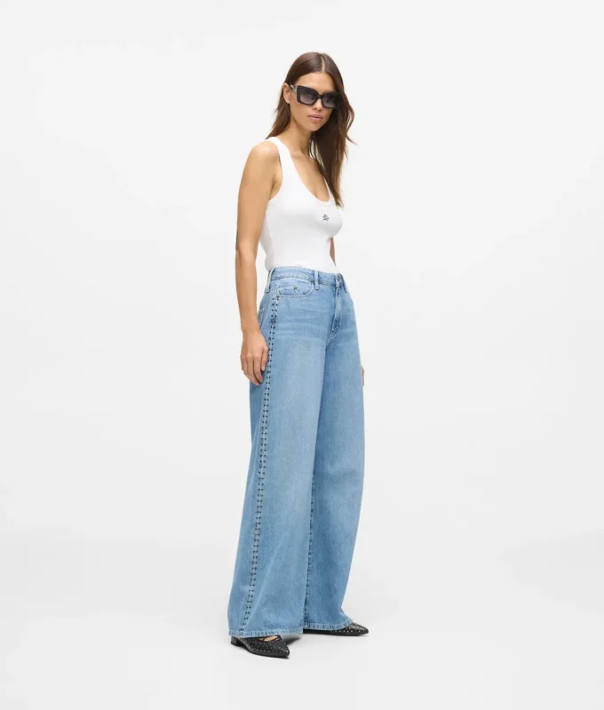 Jeans med nitter