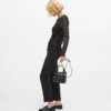 K/Autograph padlock rhinestone tote bag