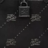 K/Autograph padlock rhinestone tote bag