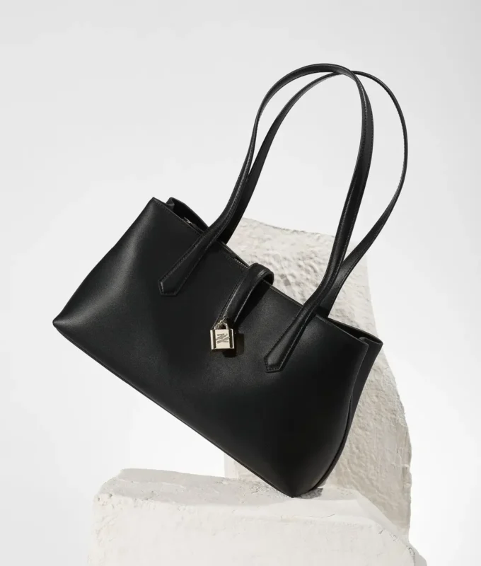 K/Autograph padlock tote bag