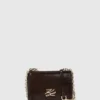 K/Autograph skinnende crossbody-taske