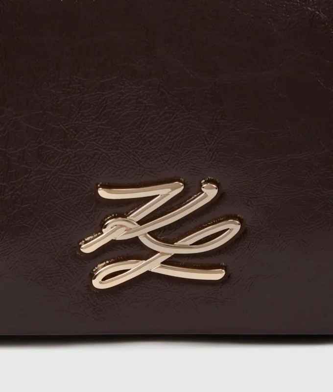 K/Autograph skinnende crossbody-taske