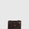 K/Autograph skinnende crossbody-taske