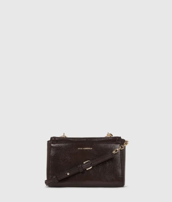 K/Autograph skinnende crossbody-taske