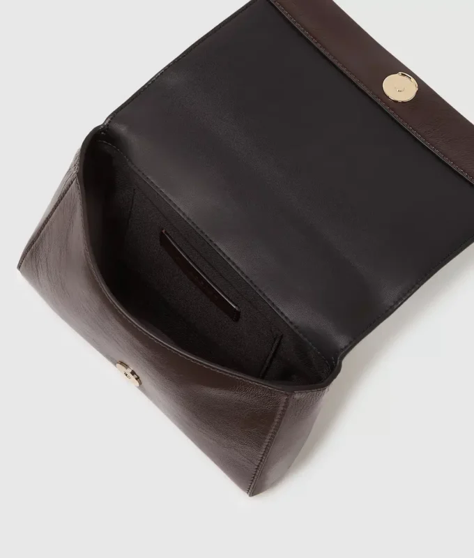 K/Autograph skinnende crossbody-taske