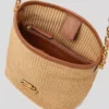 K/Autograph vævet lille bucket bag
