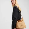 K/Autograph vævet medium bucket bag