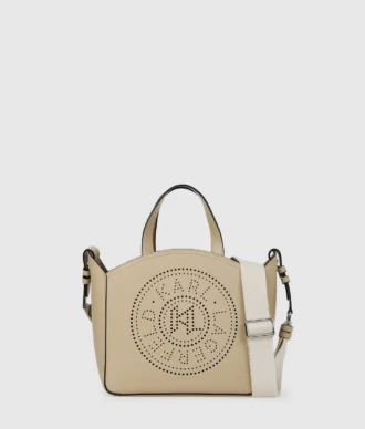 K/CIRCLE PERFORERET LILLE TOTE-TASKE