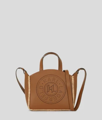 K/CIRCLE PERFORERET LILLE TOTE-TASKE