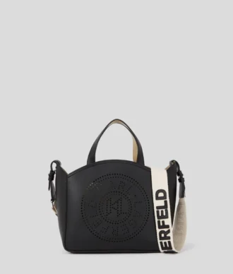 K/CIRCLE PERFORERET LILLE TOTE-TASKE