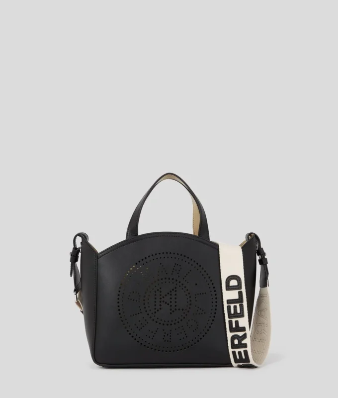 K/CIRCLE PERFORERET LILLE TOTE-TASKE