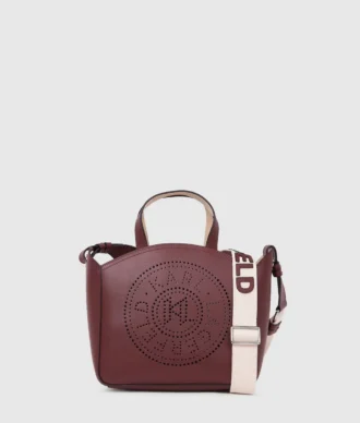 K/CIRCLE PERFORERET LILLE TOTE-TASKE