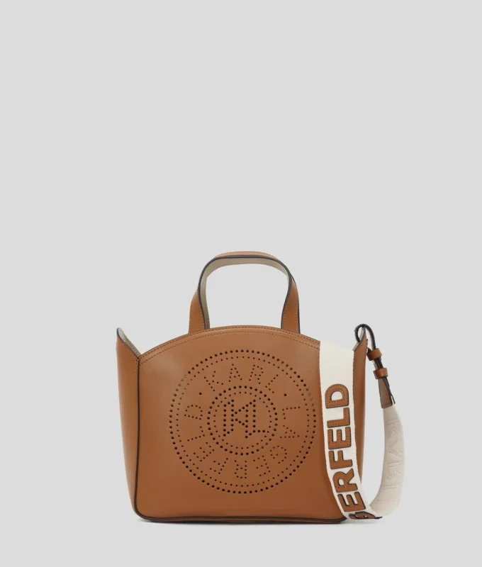 K/CIRCLE PERFORERET LILLE TOTE-TASKE