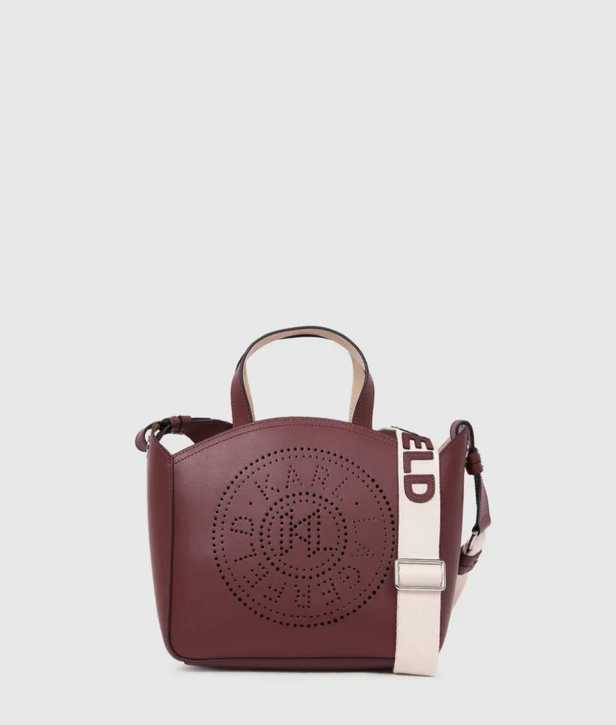 K/CIRCLE PERFORERET LILLE TOTE-TASKE