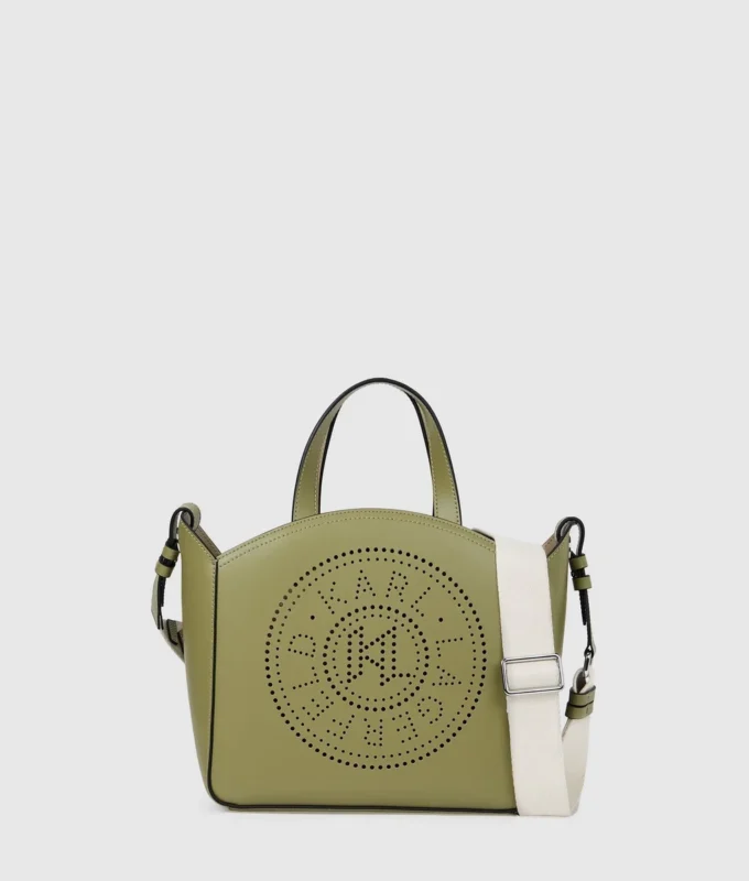 K/CIRCLE PERFORERET LILLE TOTE-TASKE