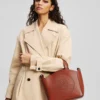 K/CIRCLE PERFORERET LILLE TOTE-TASKE