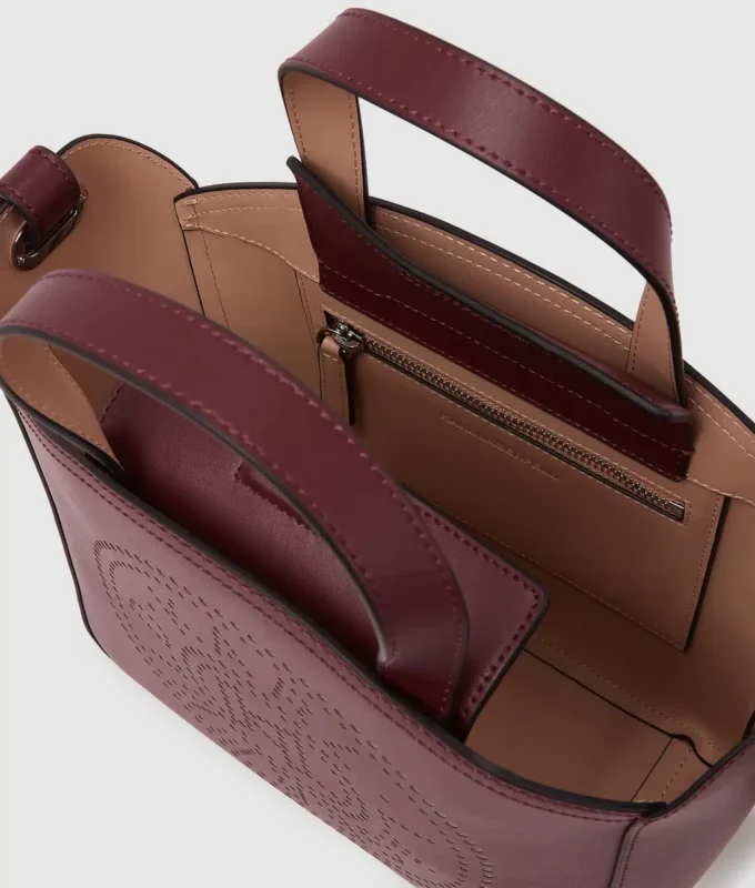 K/CIRCLE PERFORERET LILLE TOTE-TASKE