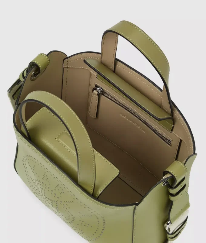K/CIRCLE PERFORERET LILLE TOTE-TASKE