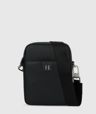 K/Monogram læder crossbody taske