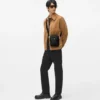 K/Monogram læder crossbody taske
