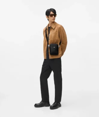 K/Monogram læder crossbody taske