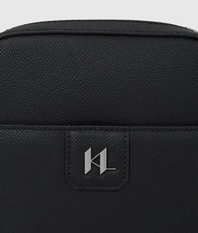K/Monogram læder crossbody taske