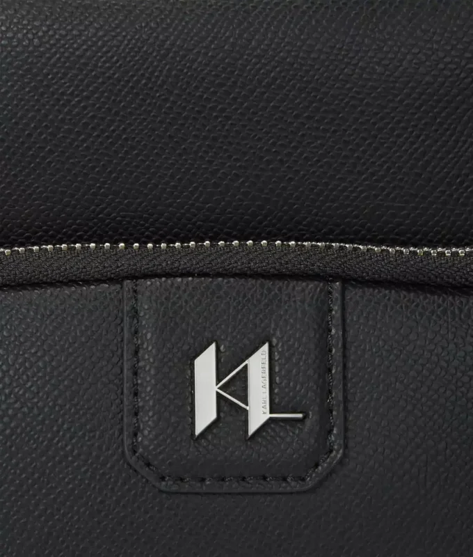 K/Monogram læder crossbody taske