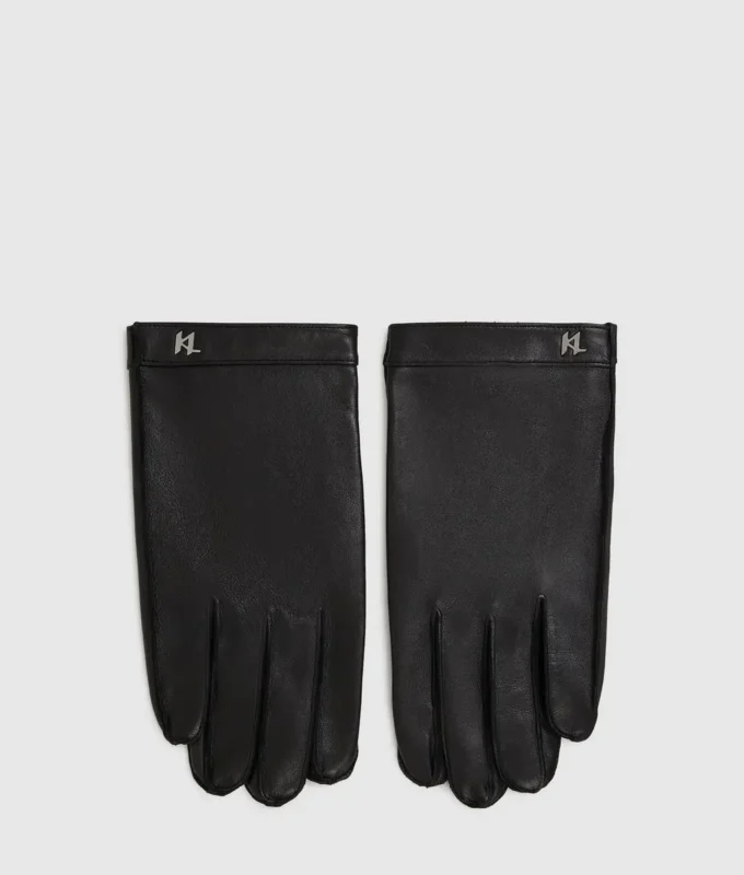 K/Monogram læderhandsker