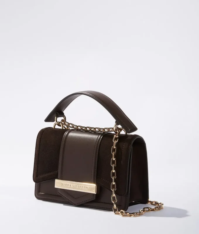 K/Nova lille crossbody-taske i ruskind
