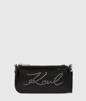 K/Signature crossbody-taske med nitter