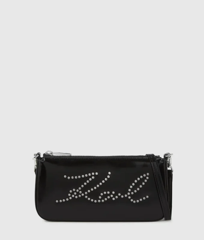 K/Signature crossbody-taske med nitter