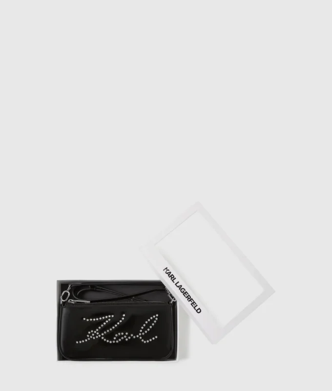K/Signature crossbody-taske med nitter