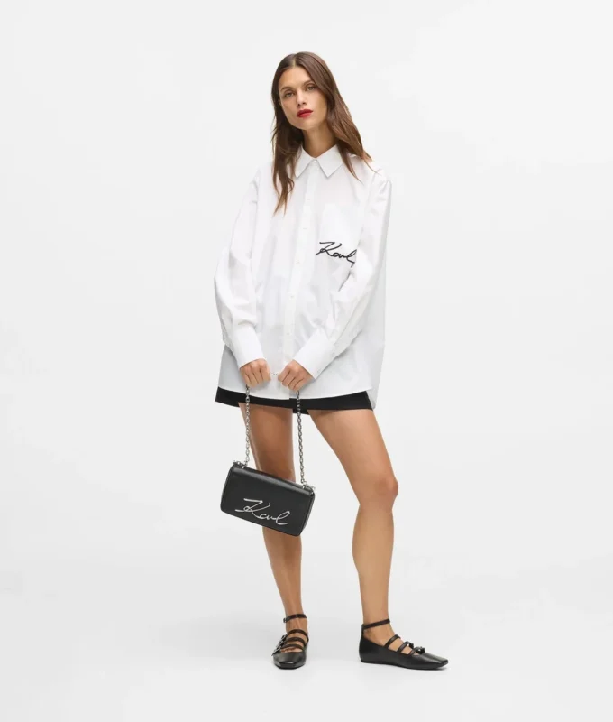 K/Signature lille crossbody-taske