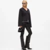K/Signature lille crossbody-taske med nitter
