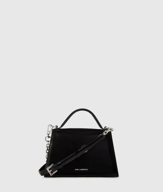 K/Signature lille crossbody-taske med nitter