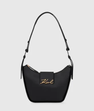 K/Signature medium skuldertaske med lynlås