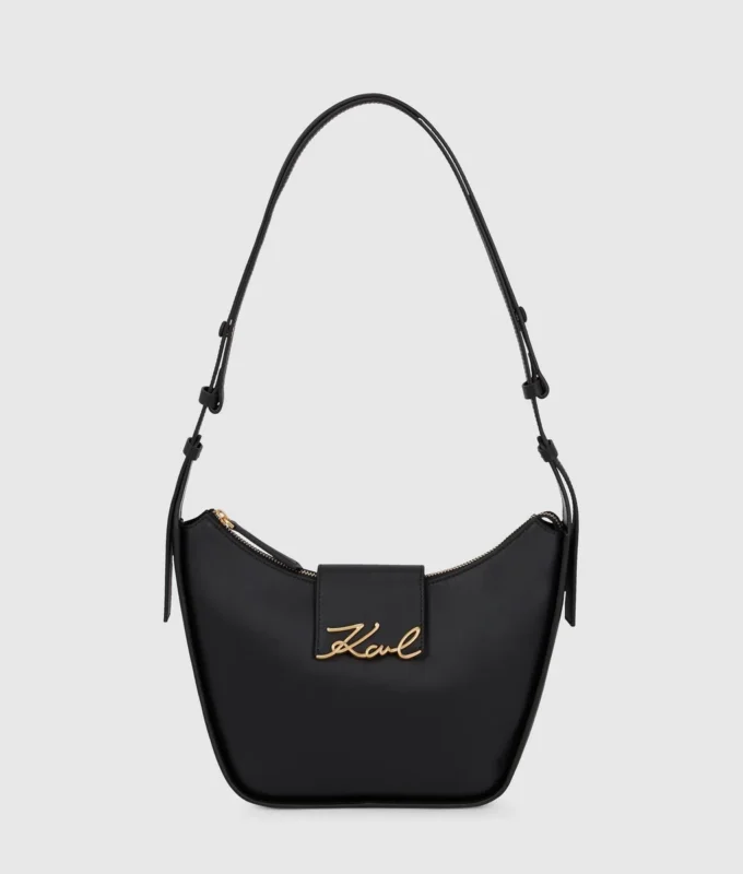 K/Signature medium skuldertaske med lynlås