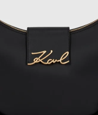 K/Signature medium skuldertaske med lynlås