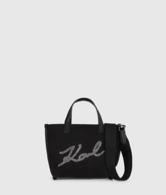 K/Signature mini shopper med rhinestones