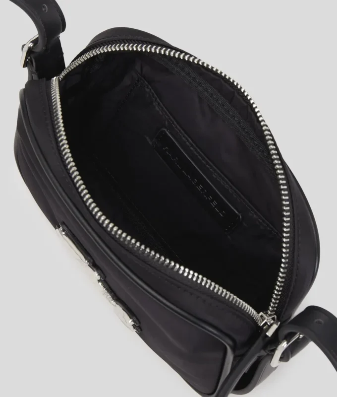 K/SIGNATURE NYLON CROSSBODY POUCH