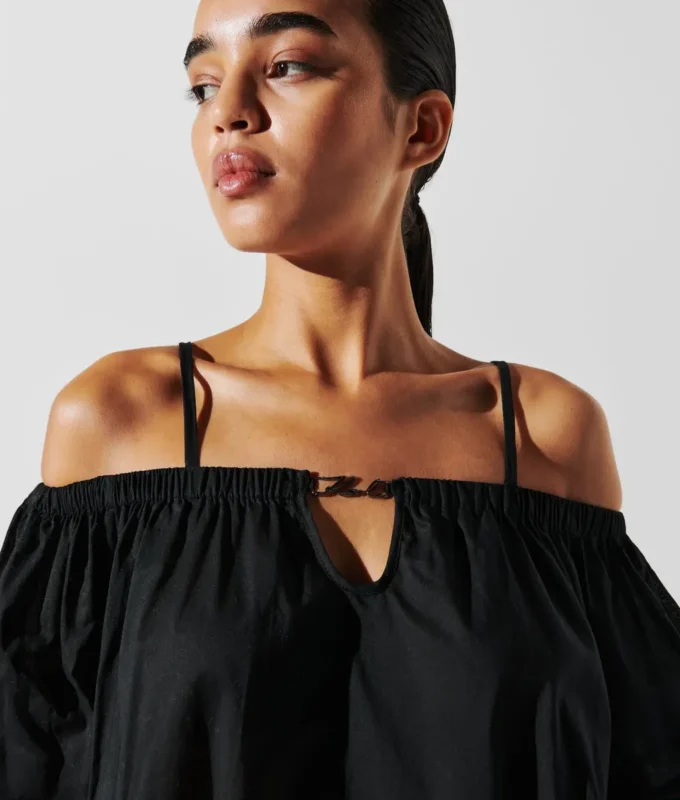 K/SIGNATURE OFF-SHOULDER STRANDKJOLE