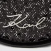K/Signature rund crossbody-taske med pailletter