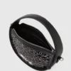 K/Signature rund crossbody-taske med pailletter