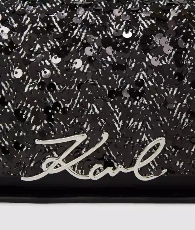 K/Signature skuldertaske med pailletter