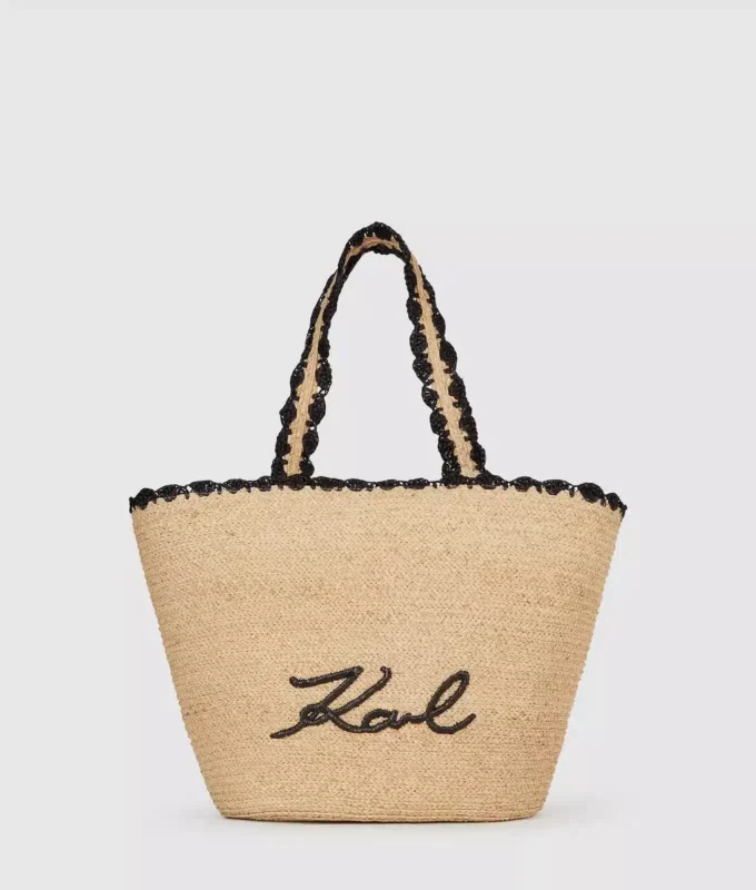 K/Signature strandtaske med muslingekant