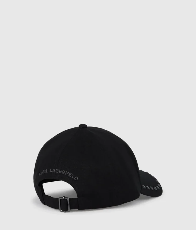 K/Signature studded cap